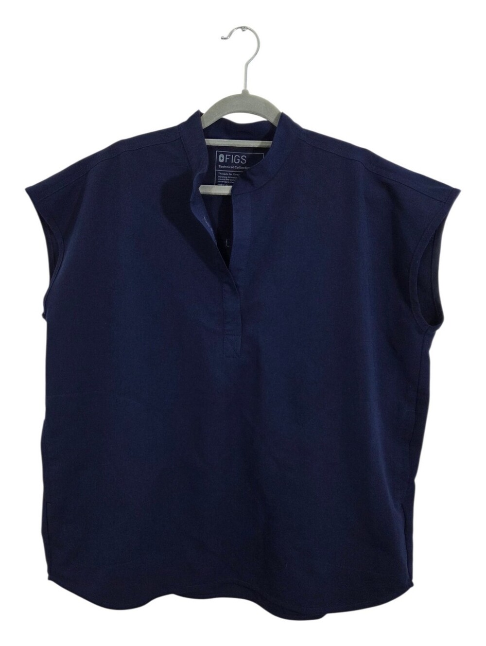 Figs Rafaela Oversized Scrub Top Size Medium Women's PO 3216 Blue Uniform
